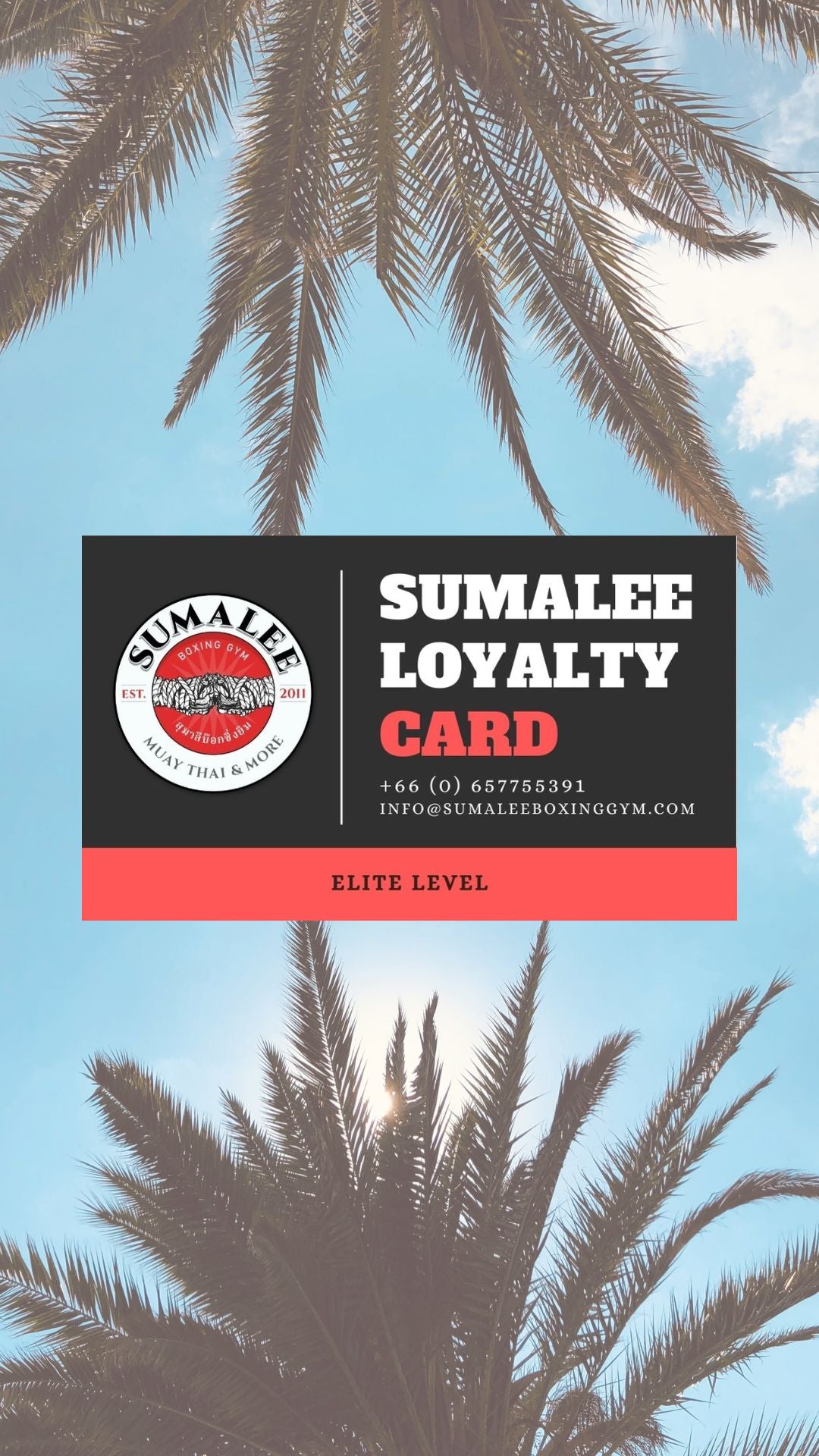 Sumalee Loyalty Card Elite Level